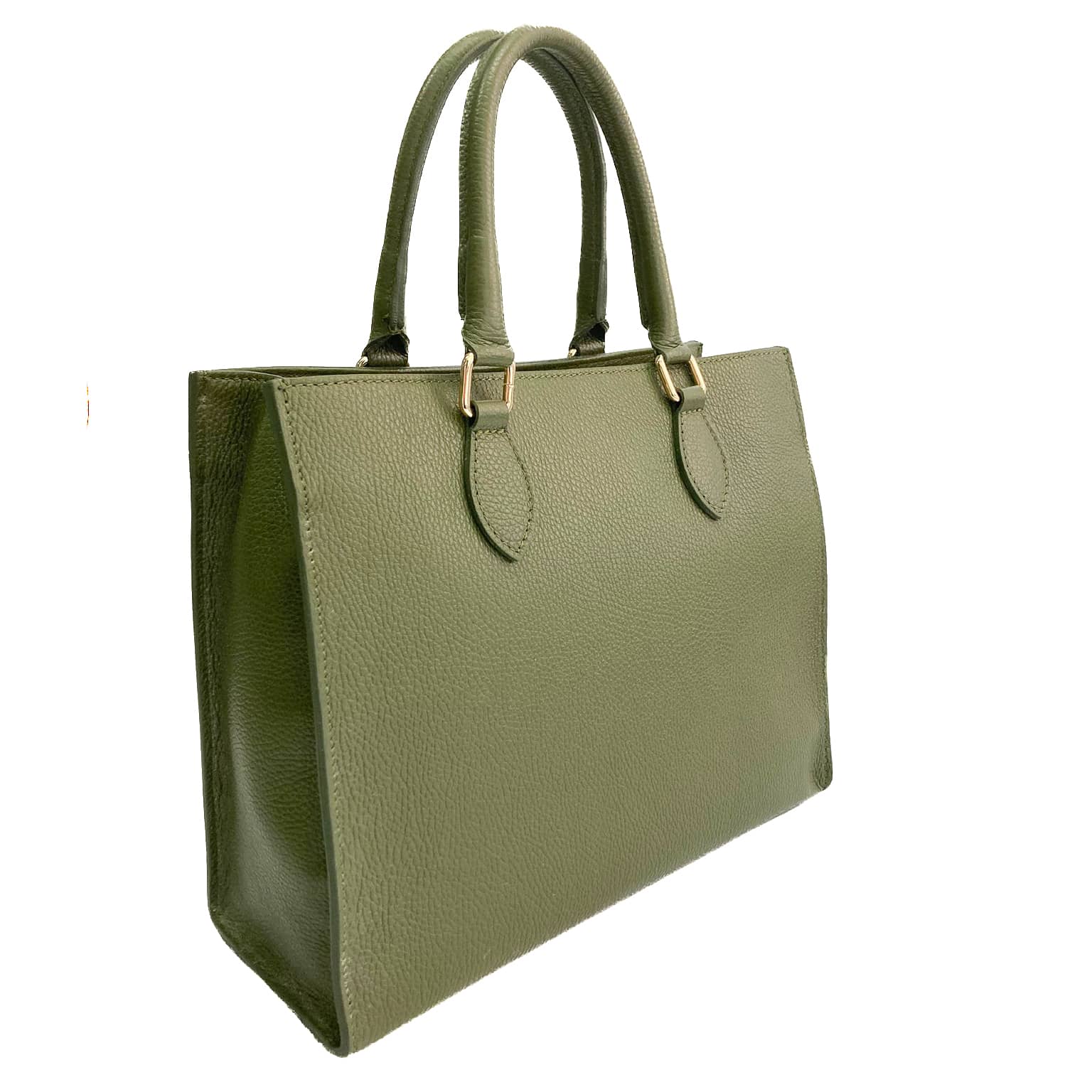 FRANCOFORTE-BAG-borse-vista-laterale-vitello-verde-militare