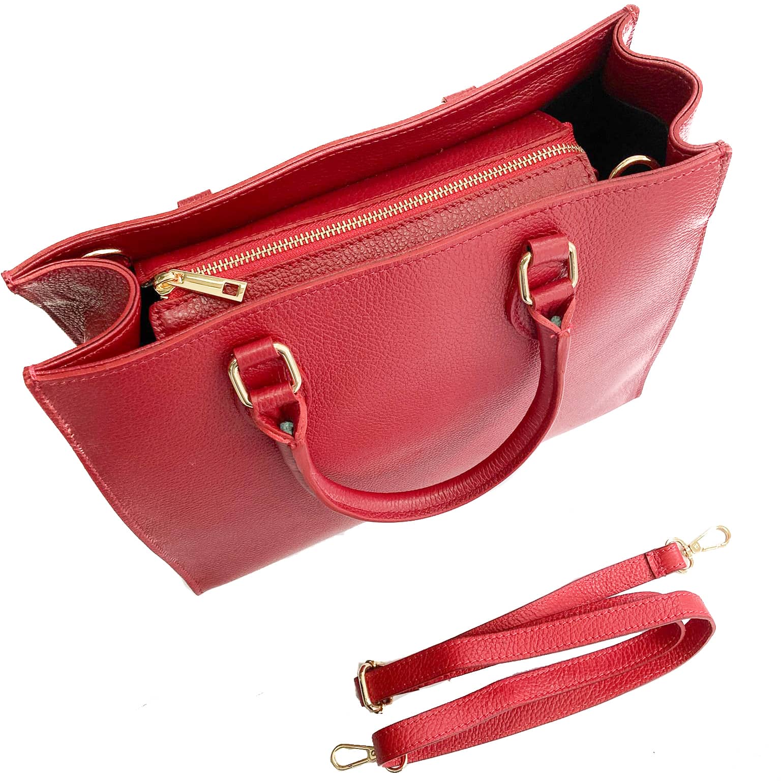 FRANCOFORTE-BAG-borse-vista-sopra-tracolla-fuori-vitello-rosso-scuro