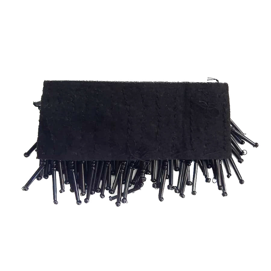 FRANGE-accessori-vista-dietro-singolo-tessuto-perline-nere