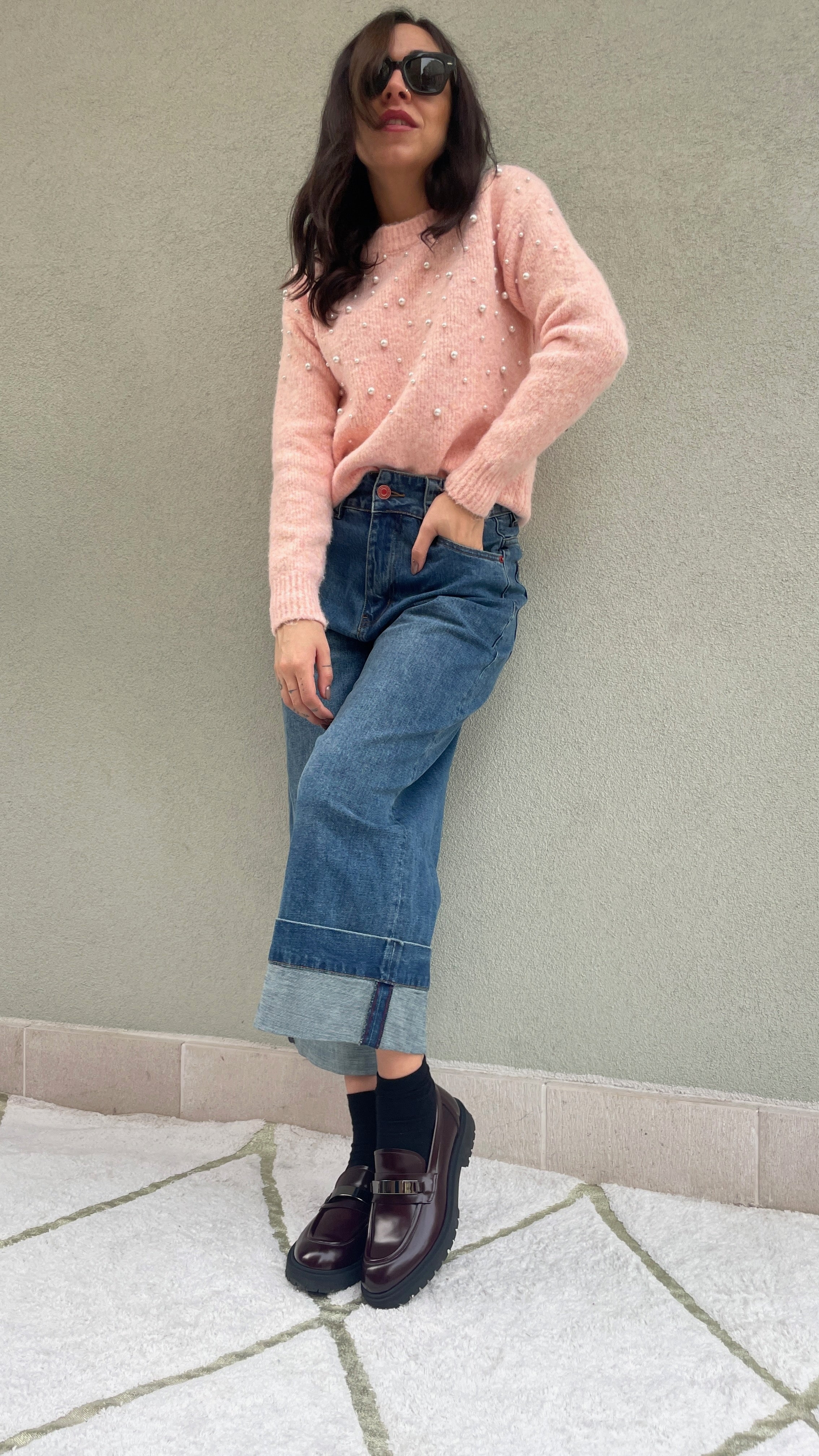 GROTTAMMARE-mocassino-vista-indossato-vitello-abrasivato-bordeaux