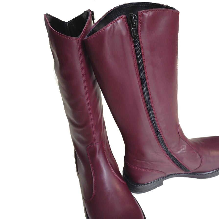 INOCENCIA-stivale-vista-laterale-interna-vitello-bordeaux