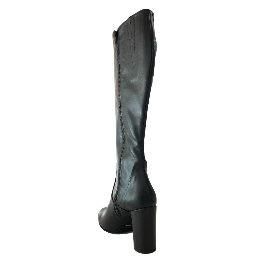 JAVIERA-stivale-vista-tallone-dietro-singolo-vitello-nero