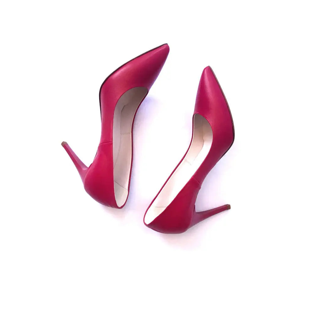 LETY-decollete-vista-laterale-tacco-paio-sopra-nappa-rosso-ciliegia