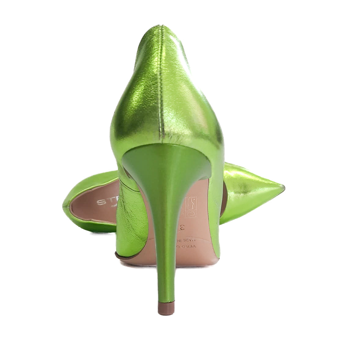 LETY-decollete-vista-tacco-laminato-verde