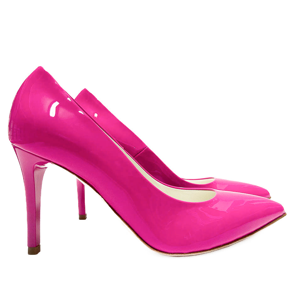 LETY-decollete-vista-laterale-paio-vernice-fucsia