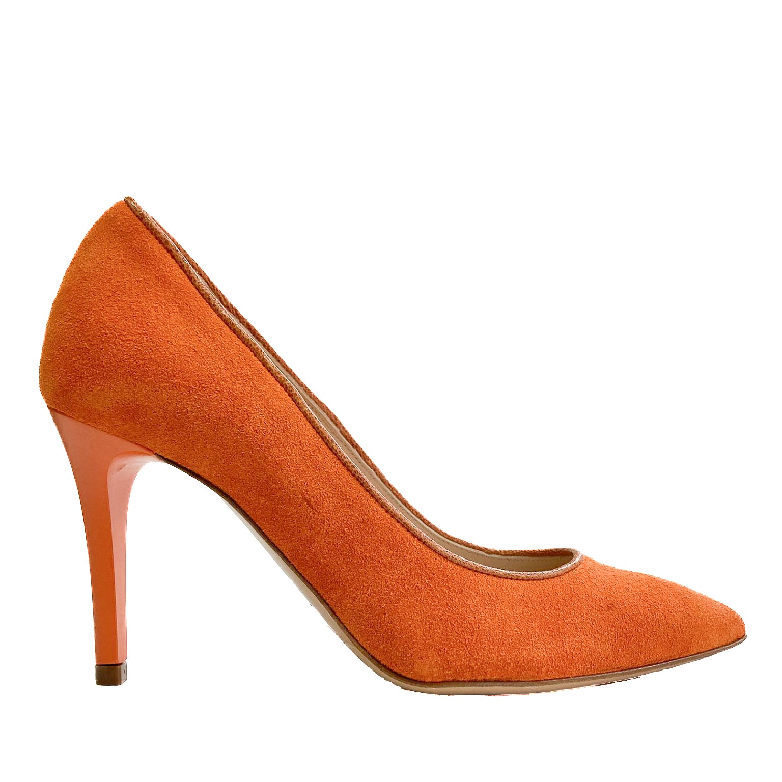 LETY-decollete-vista-laterale-camoscio-arancione-bordino