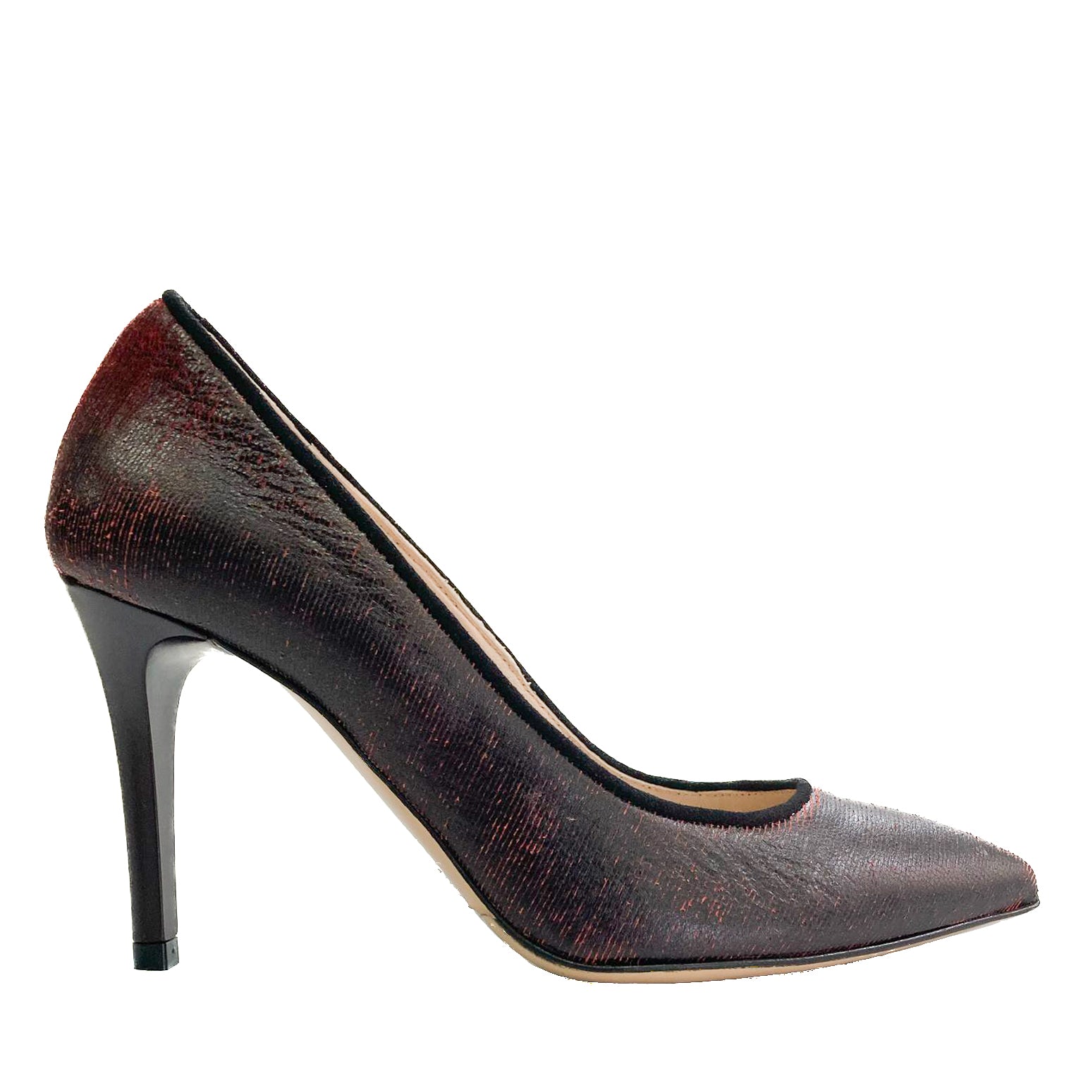 LETY-decollete-vista-laterale-intagli-rosso-nero