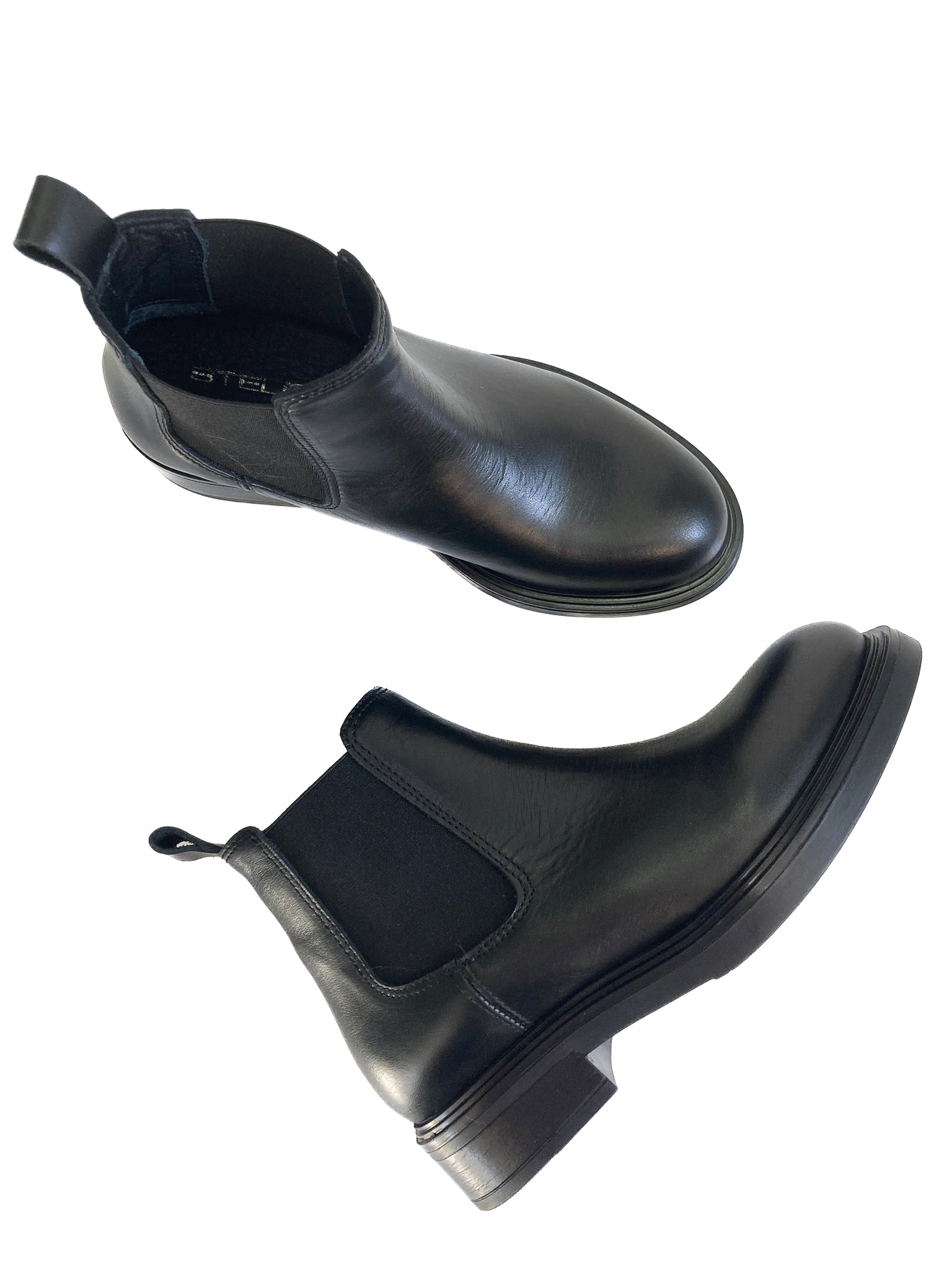 LIEGI-stivaletto-beatles-vista-laterale-e-punta-sopra-vitello-nero