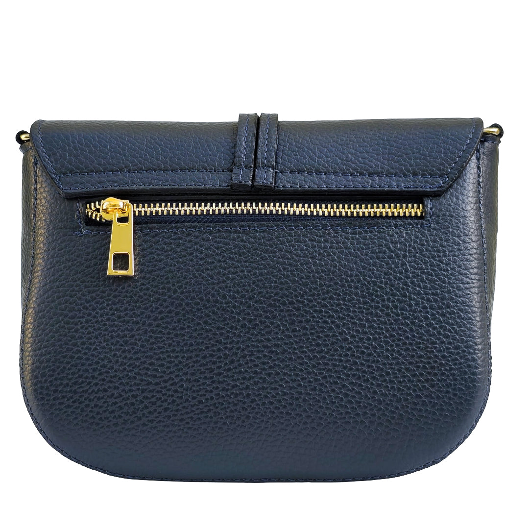 Livia Bag Vitello Blu Navy