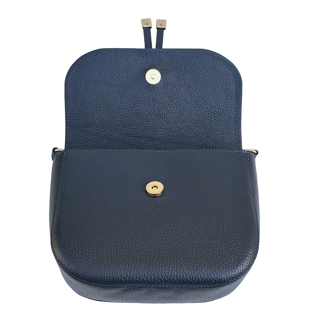Livia Bag Vitello Blu Navy