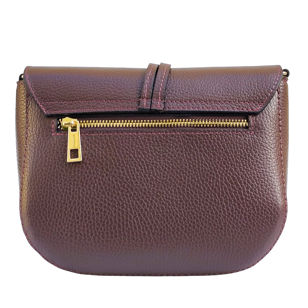 Livia Bag Vitello Bordeaux Scuro