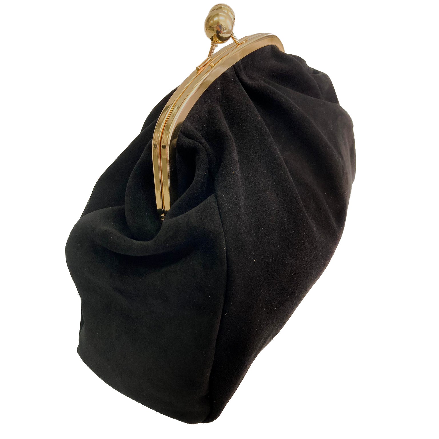 marsiglia-bag-camoscio-nero-vista-laterale-chiusura-clik-clak