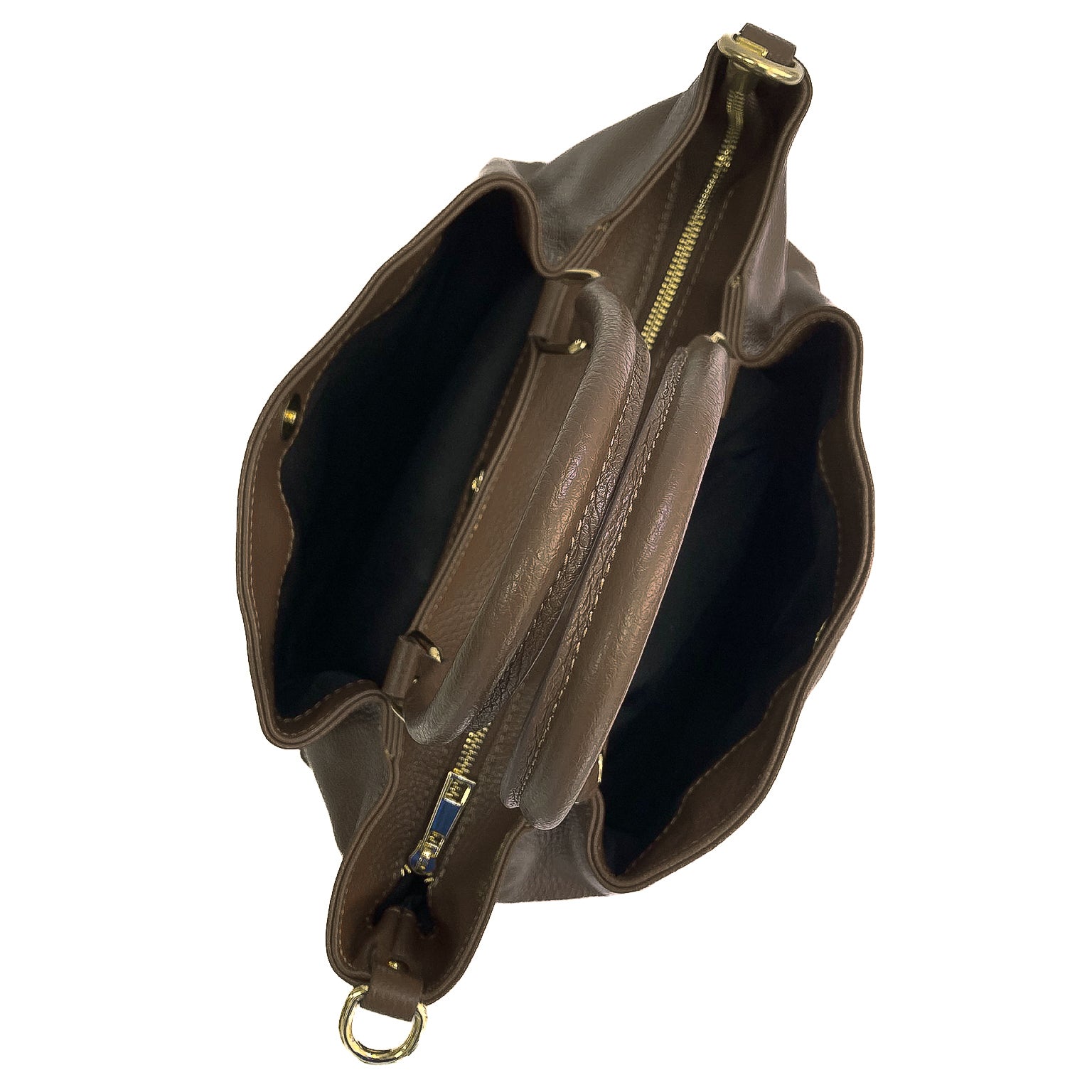 MAYA-BAG-borse-vista-sopra-tasconi-aperti-vitello-testa-di-moro