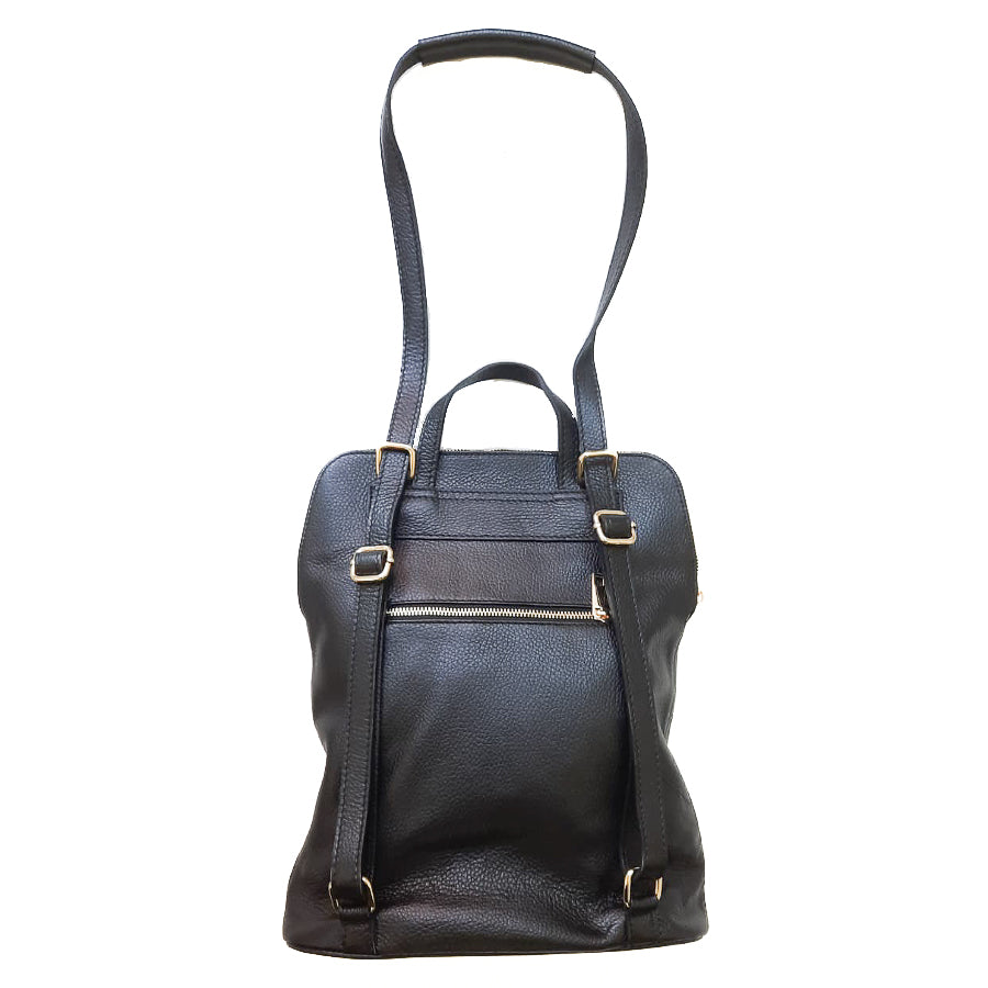 Napa-bag-vitello-nero-vista-tracolla-a-spalla-vera-pelle-morbida