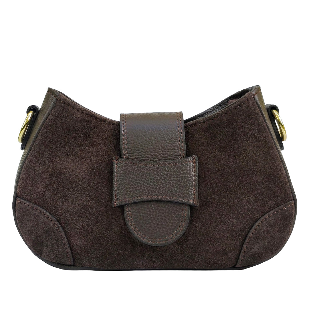 Nola Bag Camoscio E Vitello Testa Di Moro