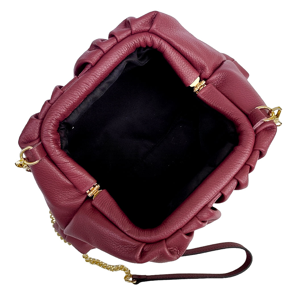Nuvola M Bag Vitello Bordeaux