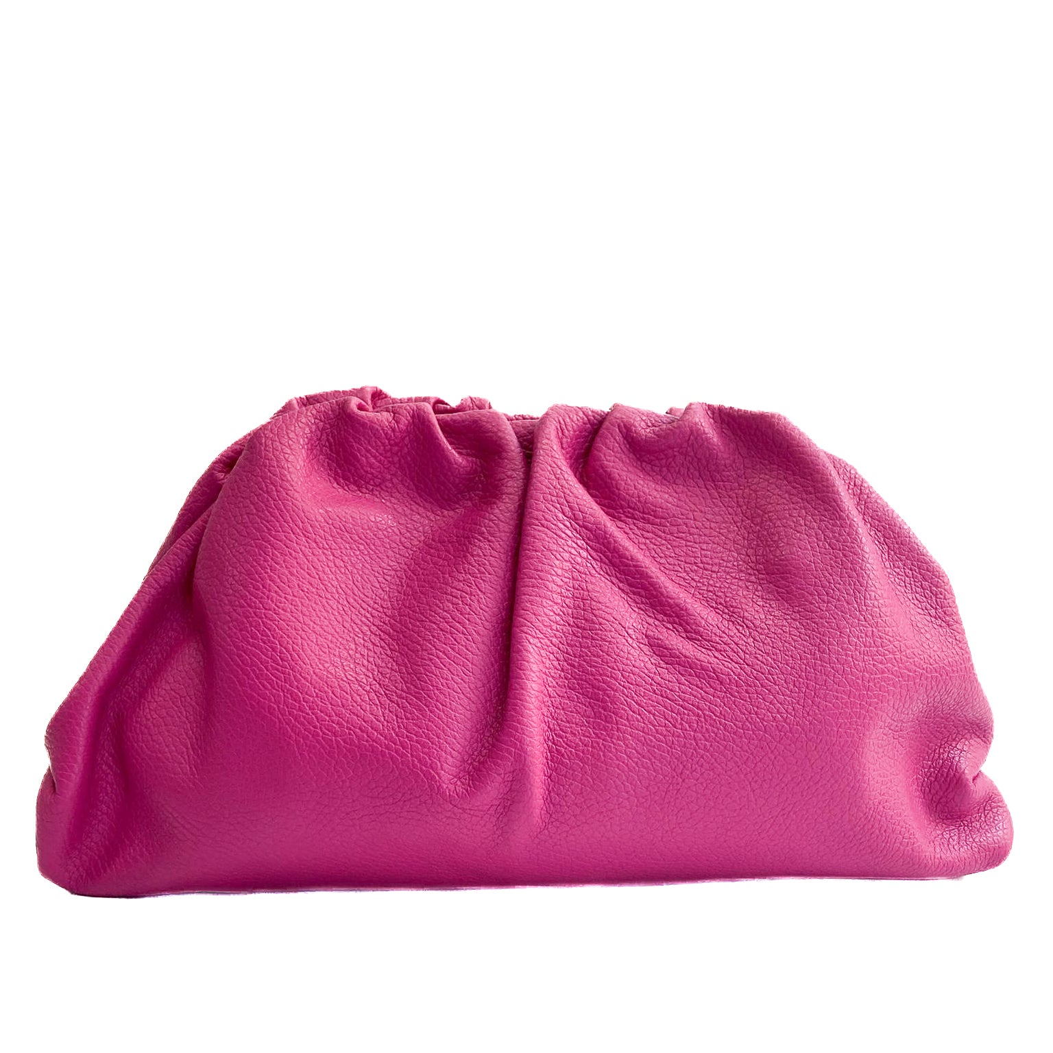 NUVOLA-M-BAG-borsa-clutch-vista-frontale-vitello-fucsia