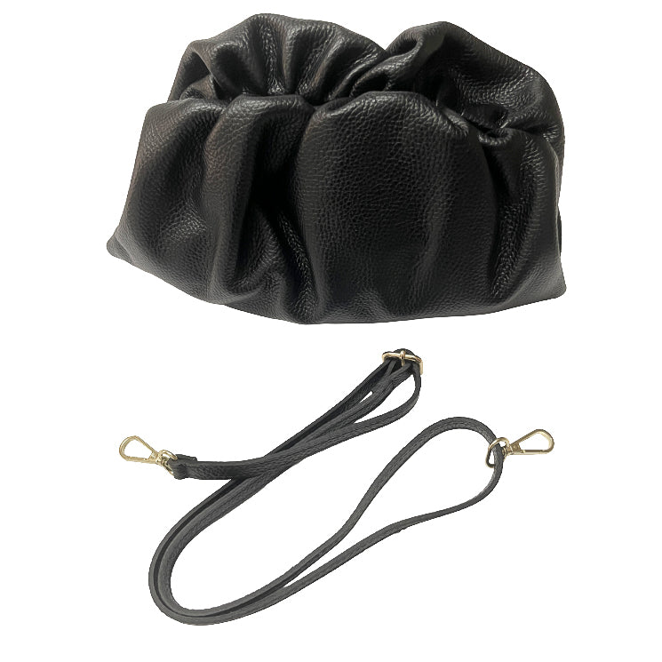 NUVOLA-M-BAG-borsa-clutch-tracolla-vitello-nera-di-lato