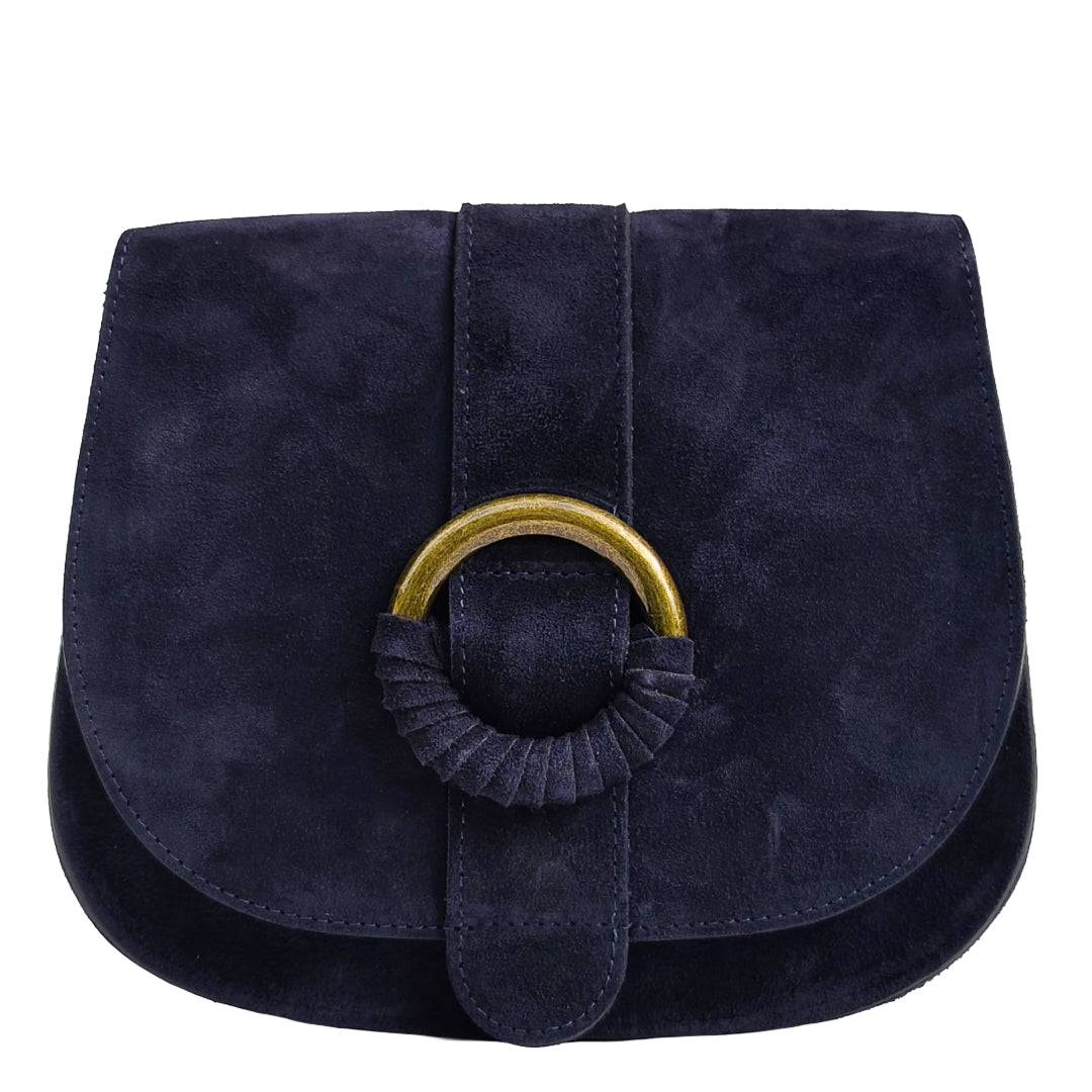 Ofelia Bag Camoscio Blu Navy