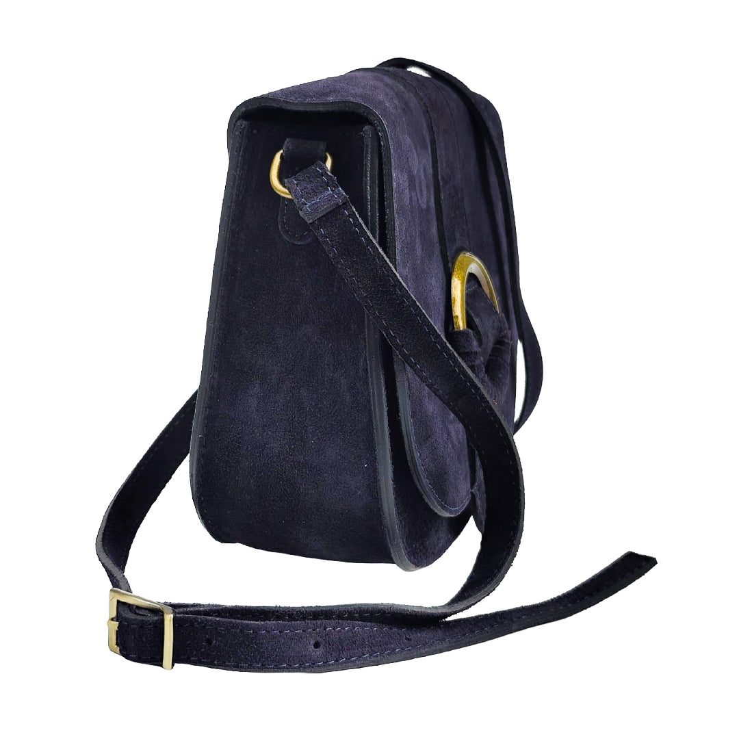 Ofelia Bag Camoscio Blu Navy