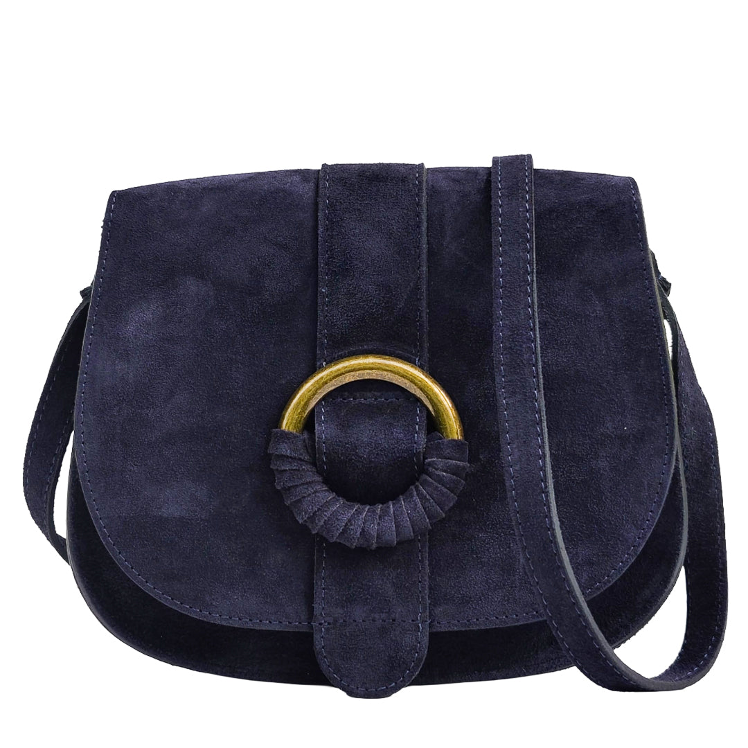 Ofelia Bag Camoscio Blu Navy