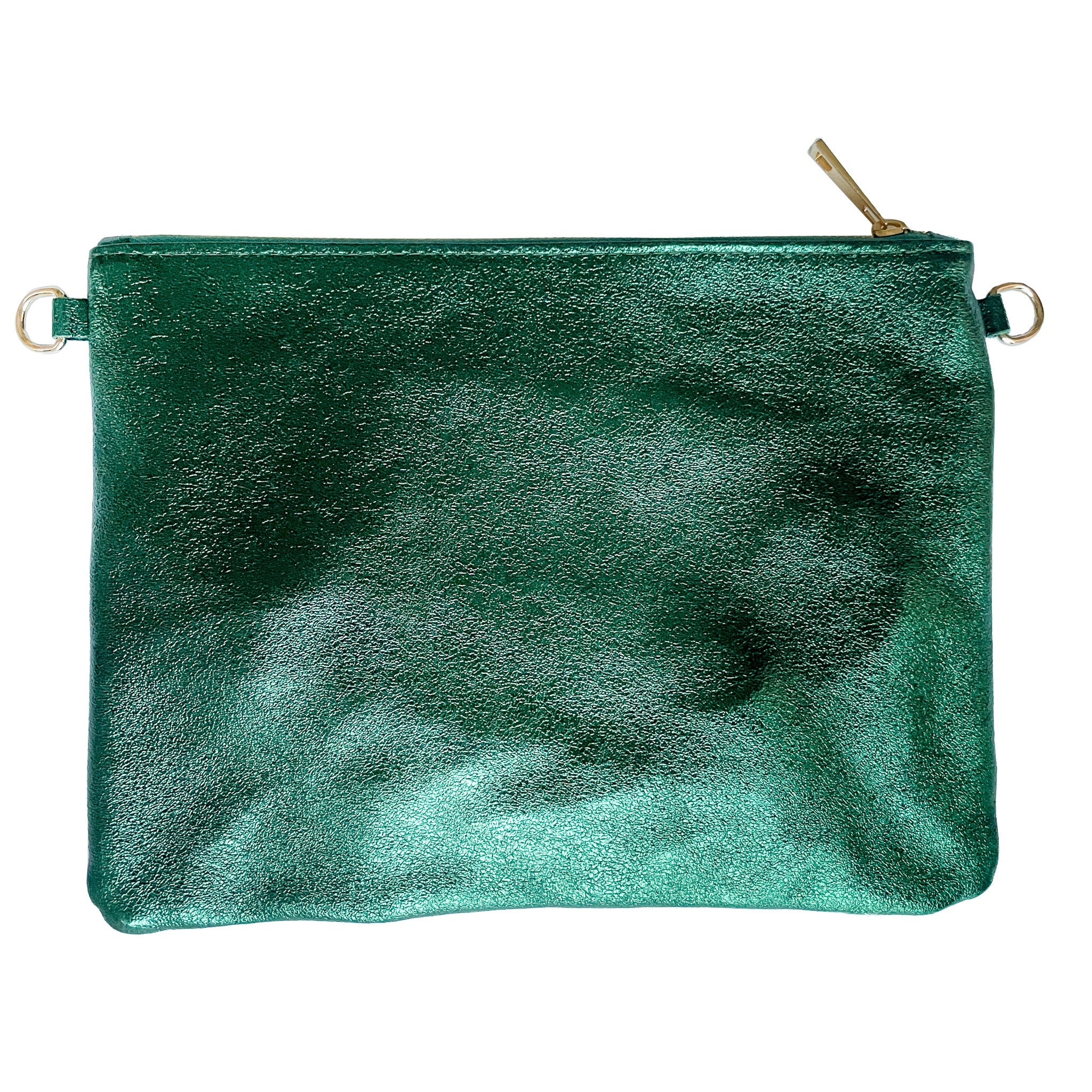 OLIVIA-BAG-borse-pochette-vista-frontale-laminato-verdone