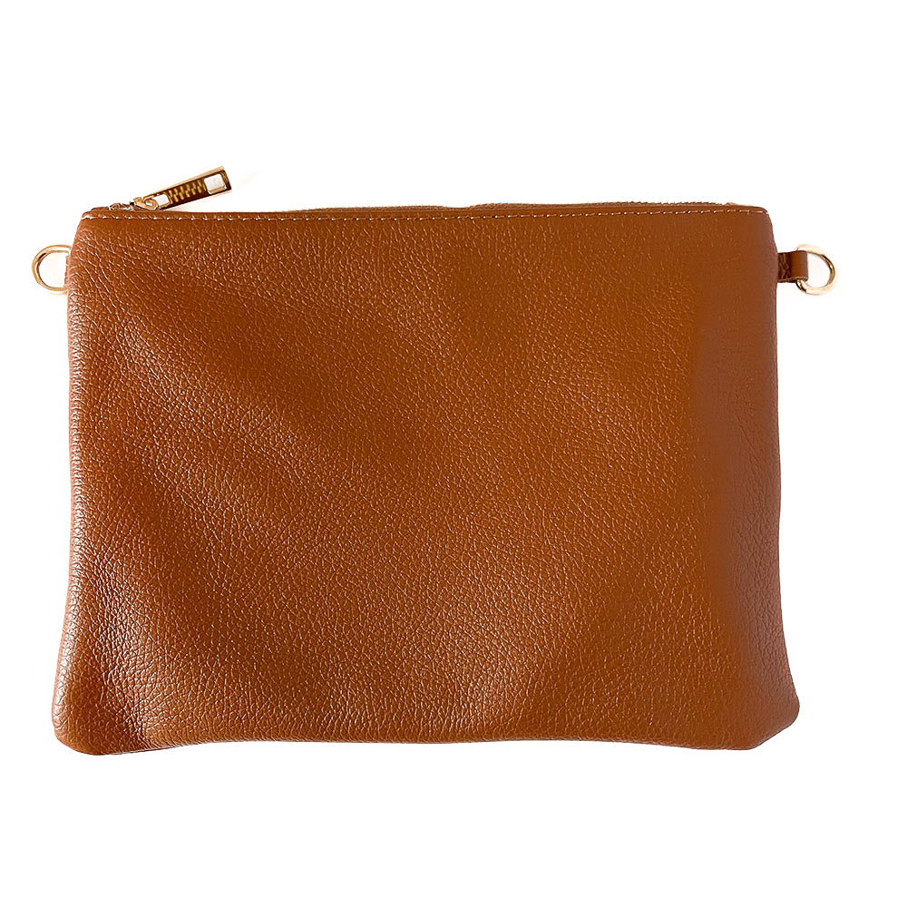 OLIVIA-BAG-borse-pochette-vista frontale-vitello-cuoio