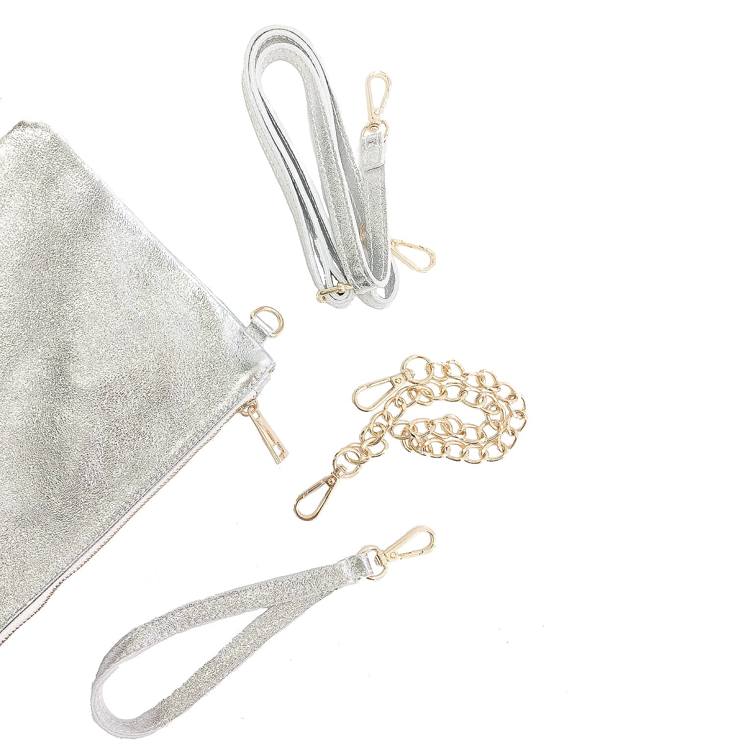 OLIVIA-BAG-borse-pochette-vista-accessori-vicino-laminato-argento