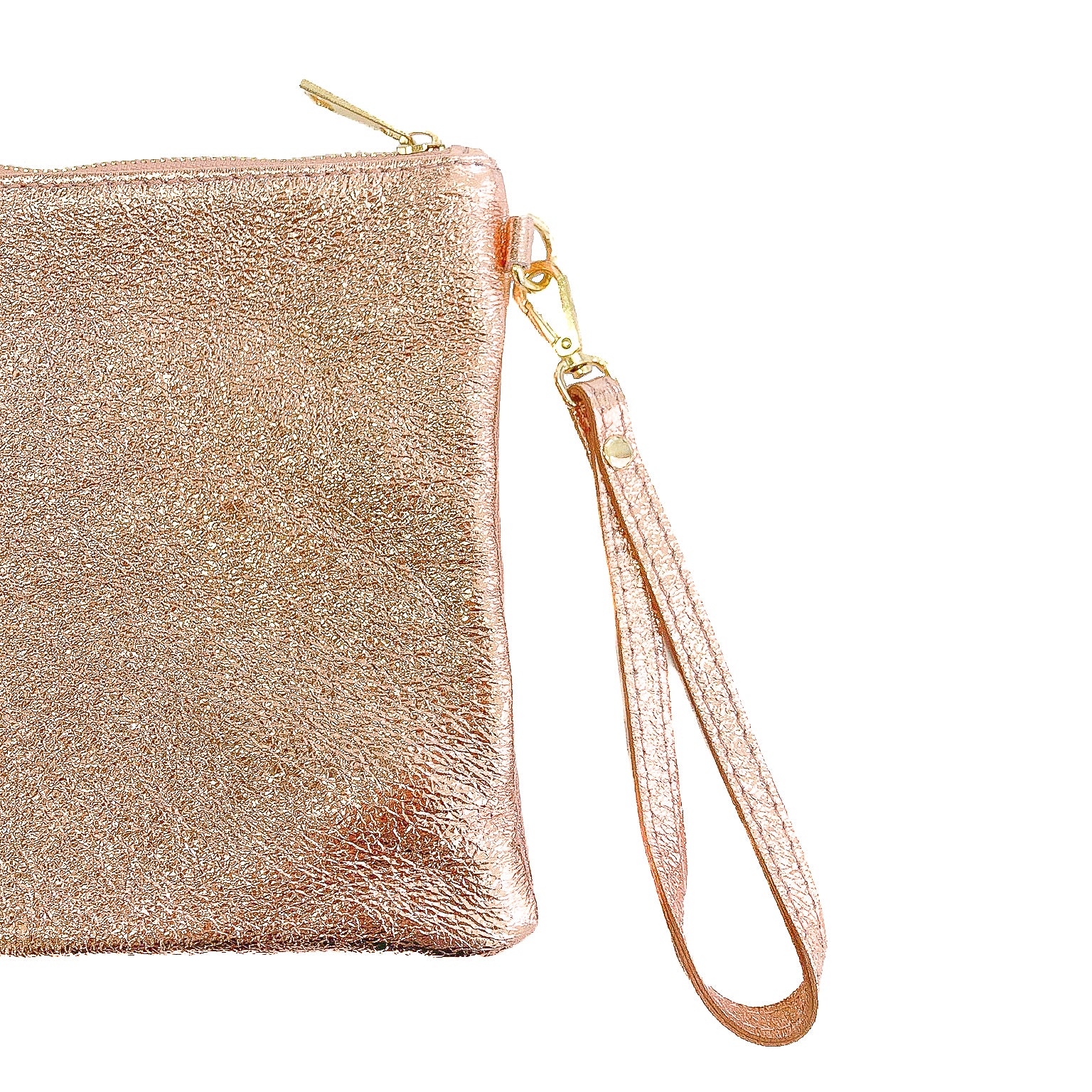 OLIVIA-BAG-borse-pochette-vista-frontale-manichetto-laminato-rame