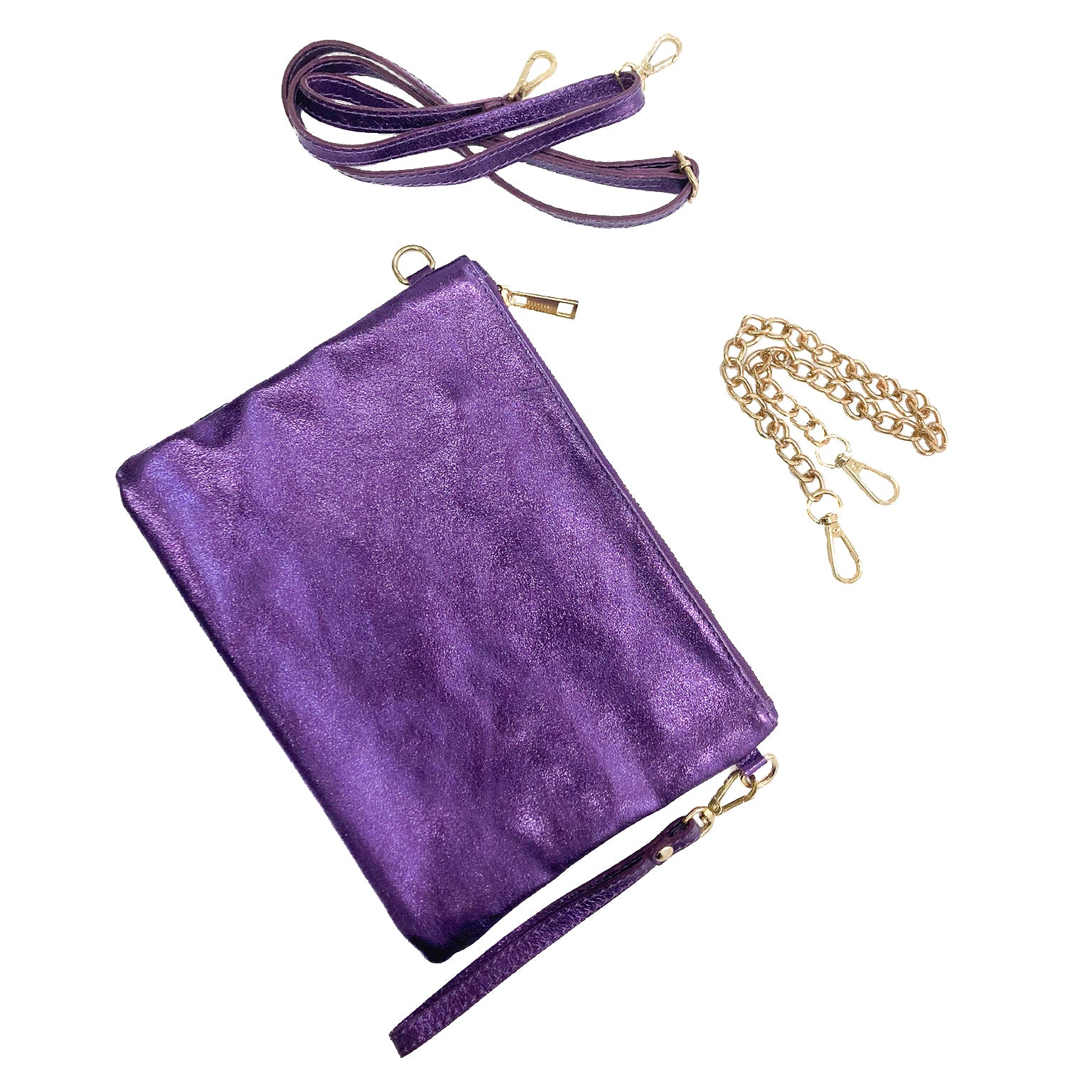 OLIVIA-BAG-borse-pochette-vista-sopra-lato-completa-laminato-viola