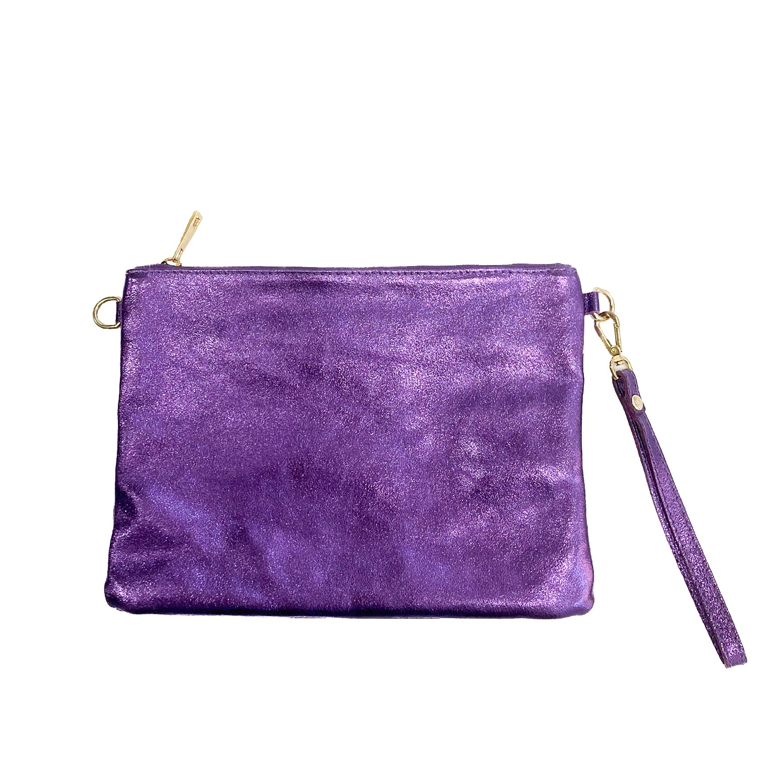 OLIVIA-BAG-borse-pochette-vista-frontale-manichetto-laminato-viola