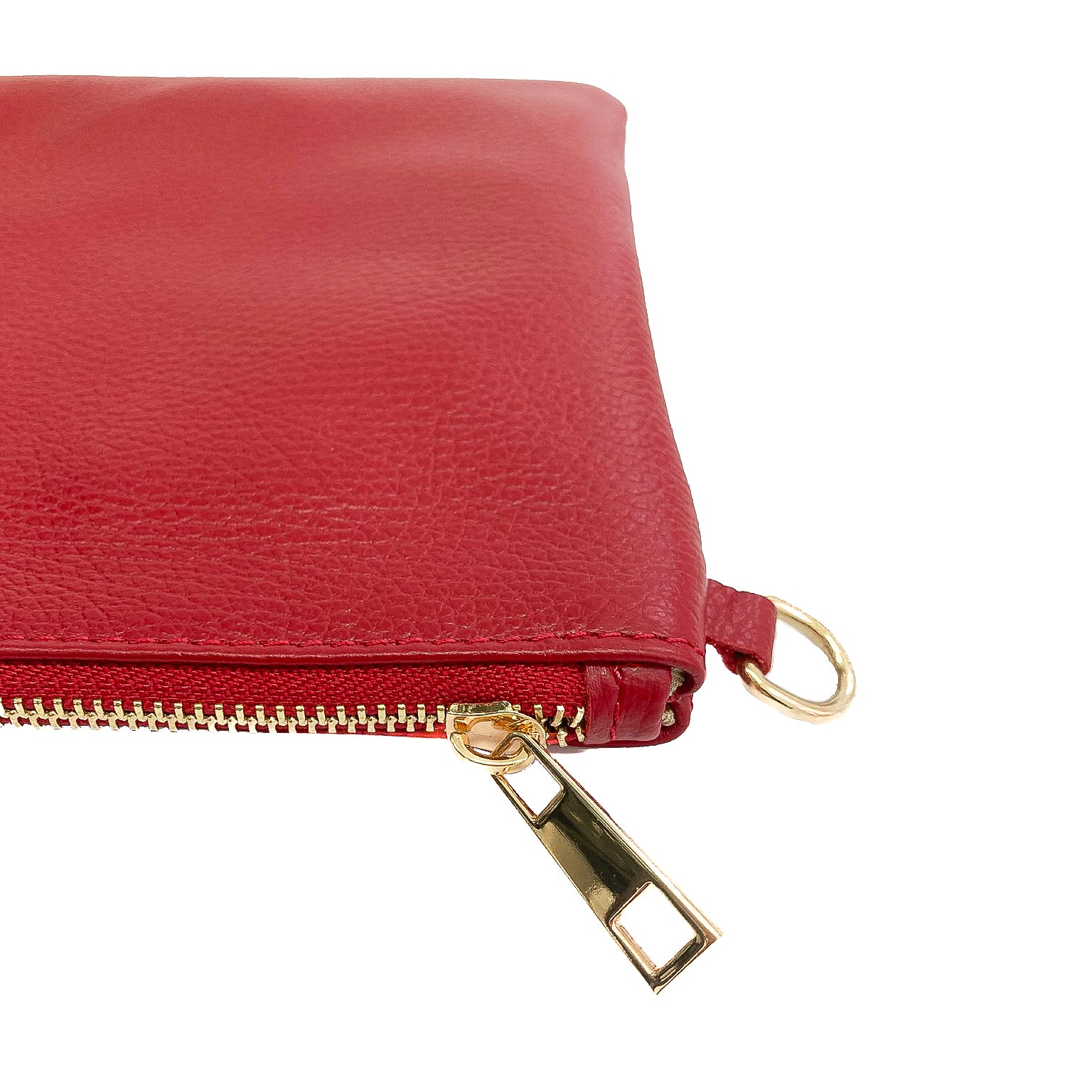 OLIVIA-BAG-borse-pochette-vista-frontale-zip-vitello-rosso