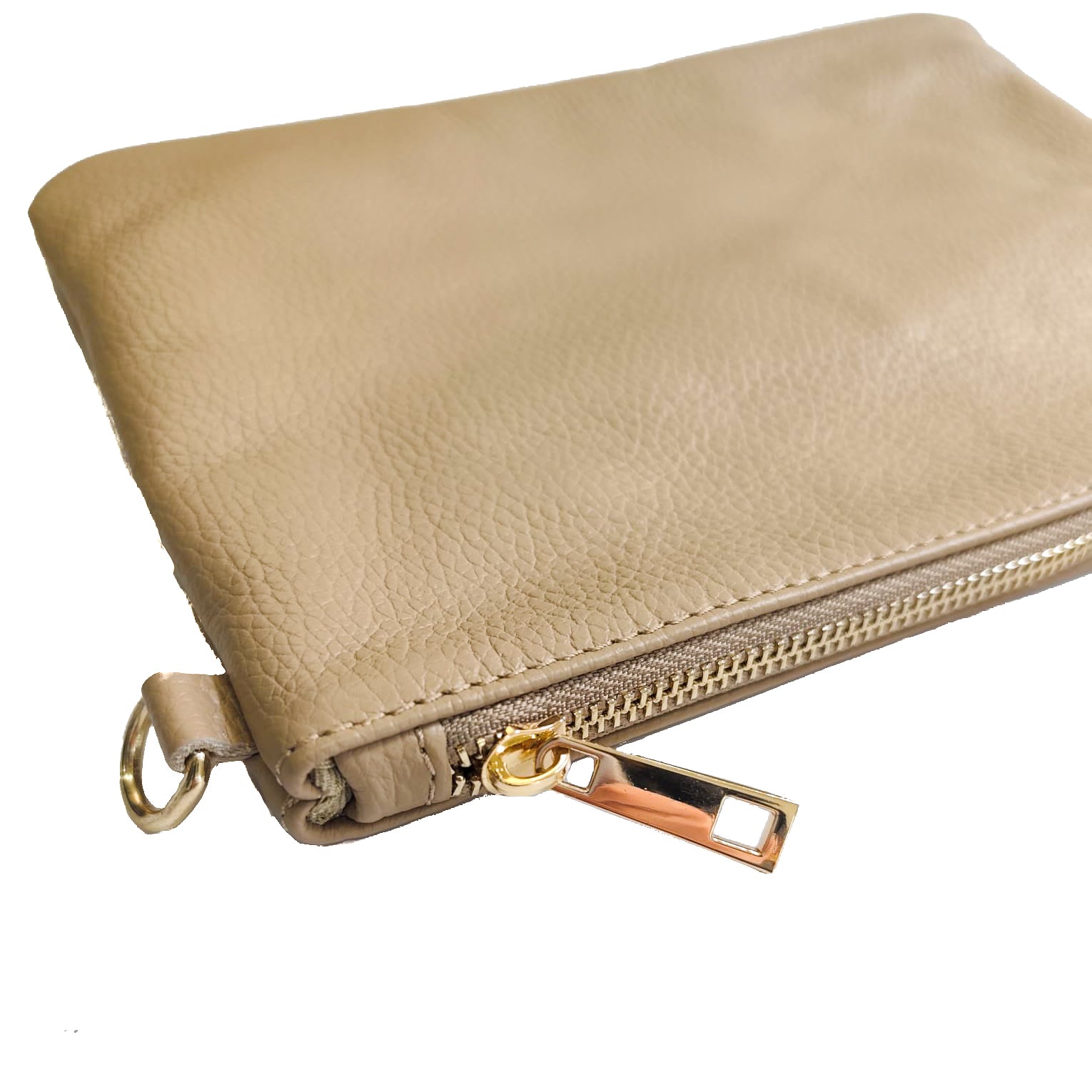 OLIVIA-BAG-borse-pochette-vista-dettaglio-cerniera-vitello-taupe