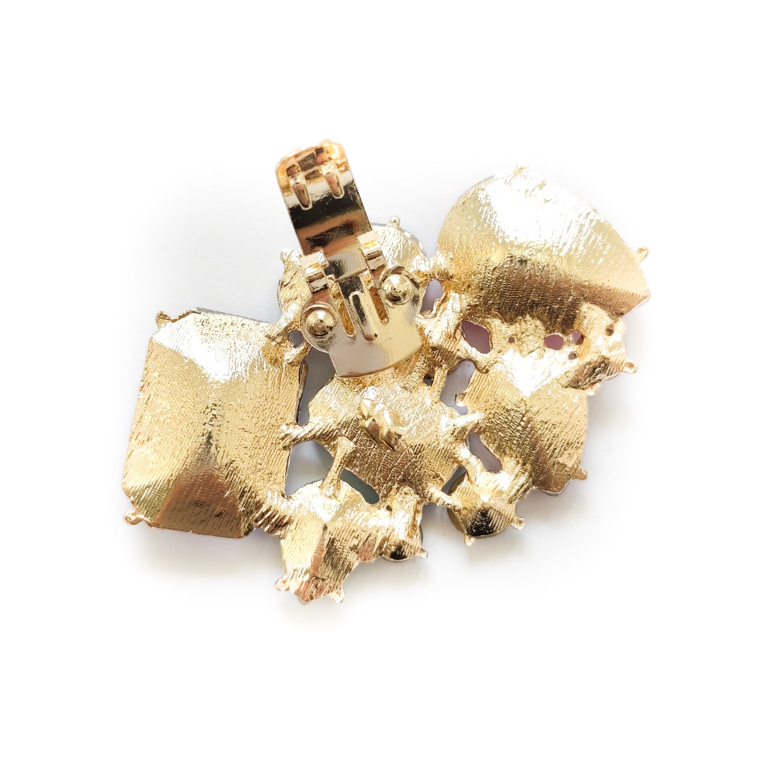 PIETRE-COLORATE-F-accessori-clip-vista-posteriore-aperta-singola-metallo-oro-multicolor