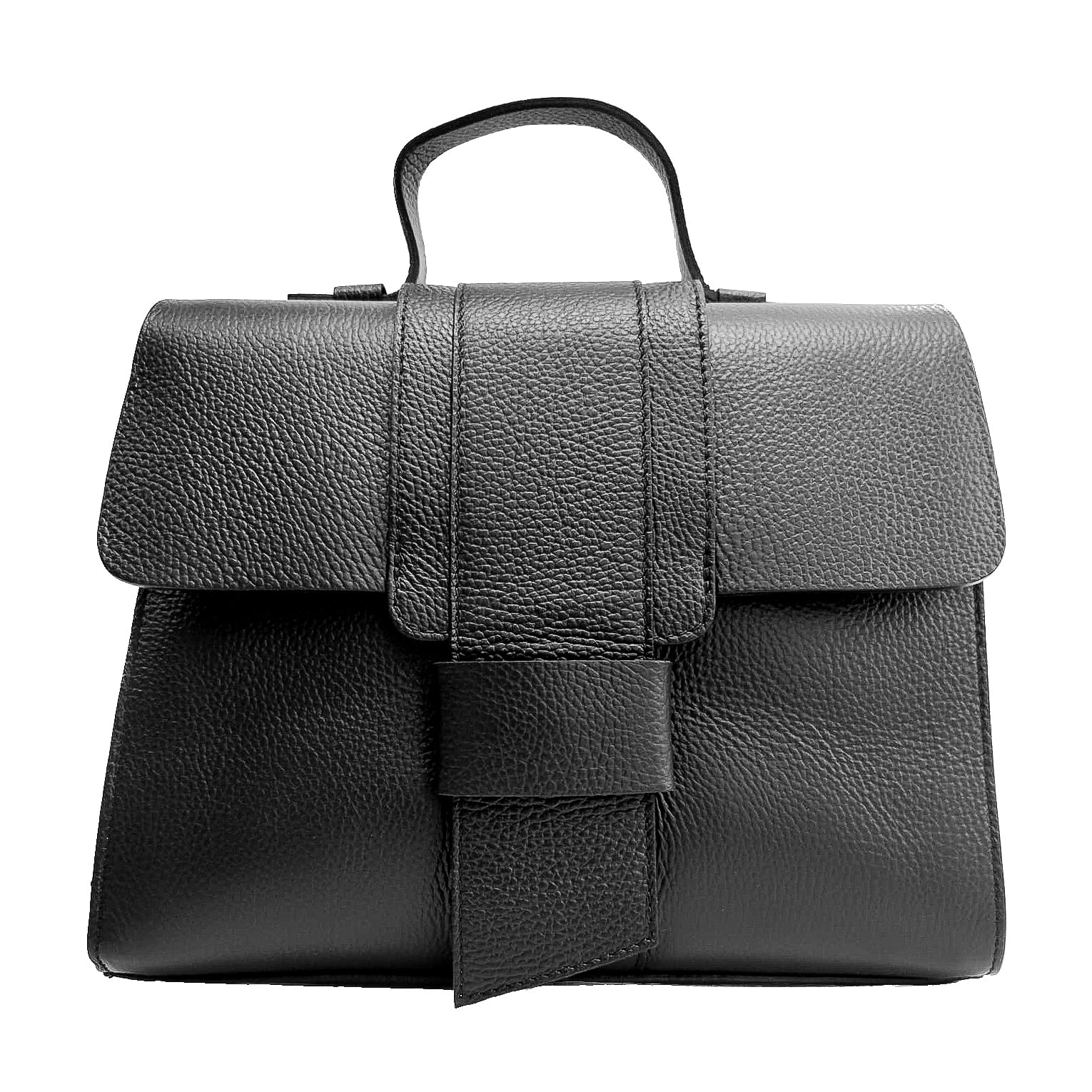 SALTILLO-BAG-borsa-vista-frontale-chiusa-vitello-nero