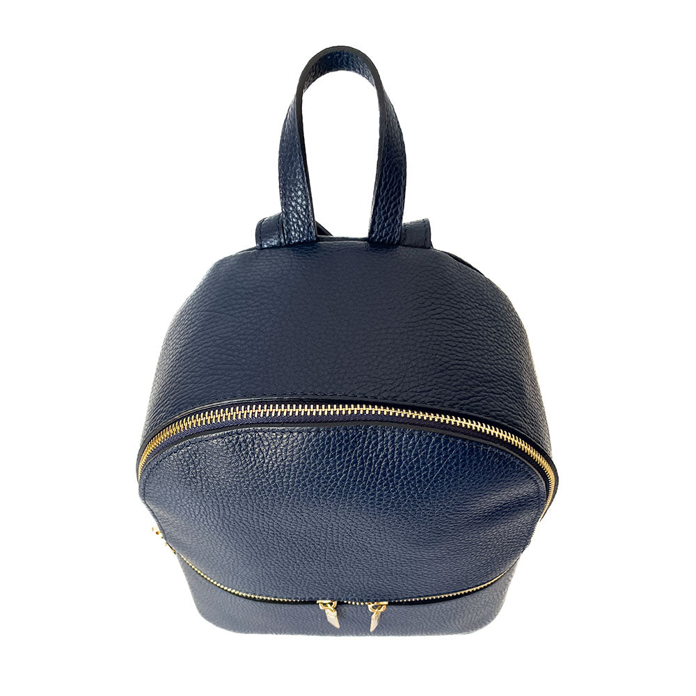 SAN-DIEGO-BAG-borse-zaino-vista-frontale-sopra-vitello-blu-navy