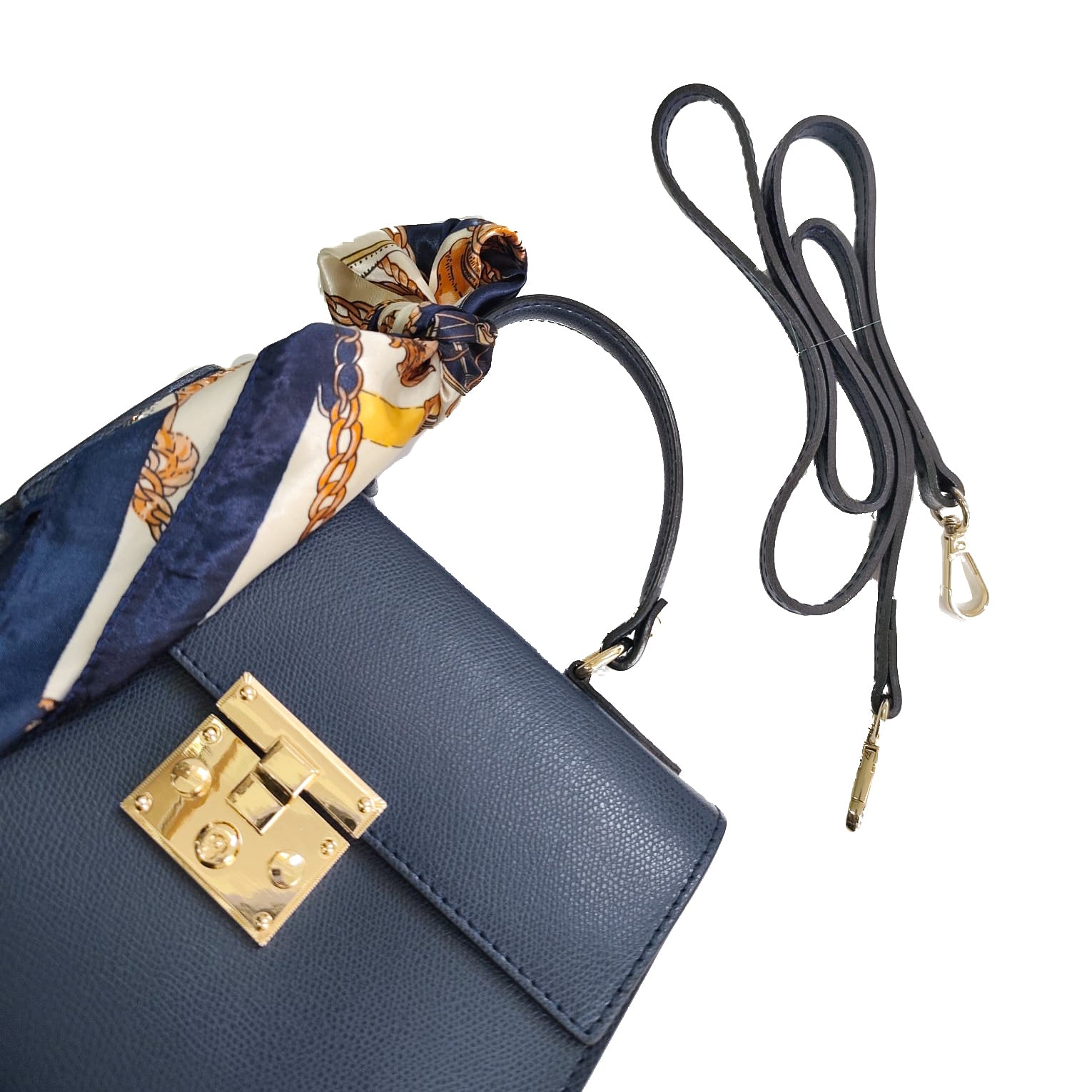 SANTA-FE-BAG-borse-vista-sopra-tracolla-e-foulard-vicino-vitello-blu-navy