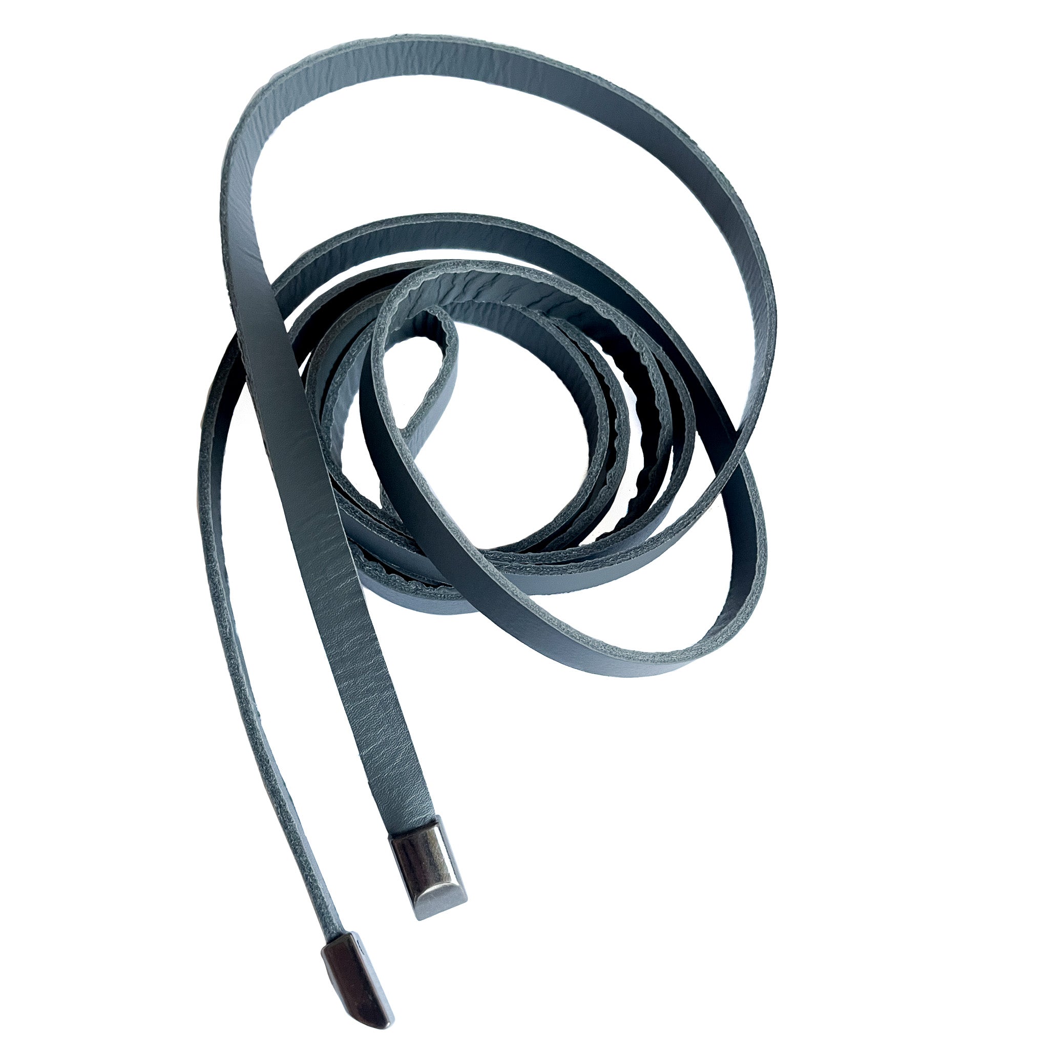 SOTTILE-BELT-accessori-cinte-vista-arrotolata-sopra-vitello-grigio