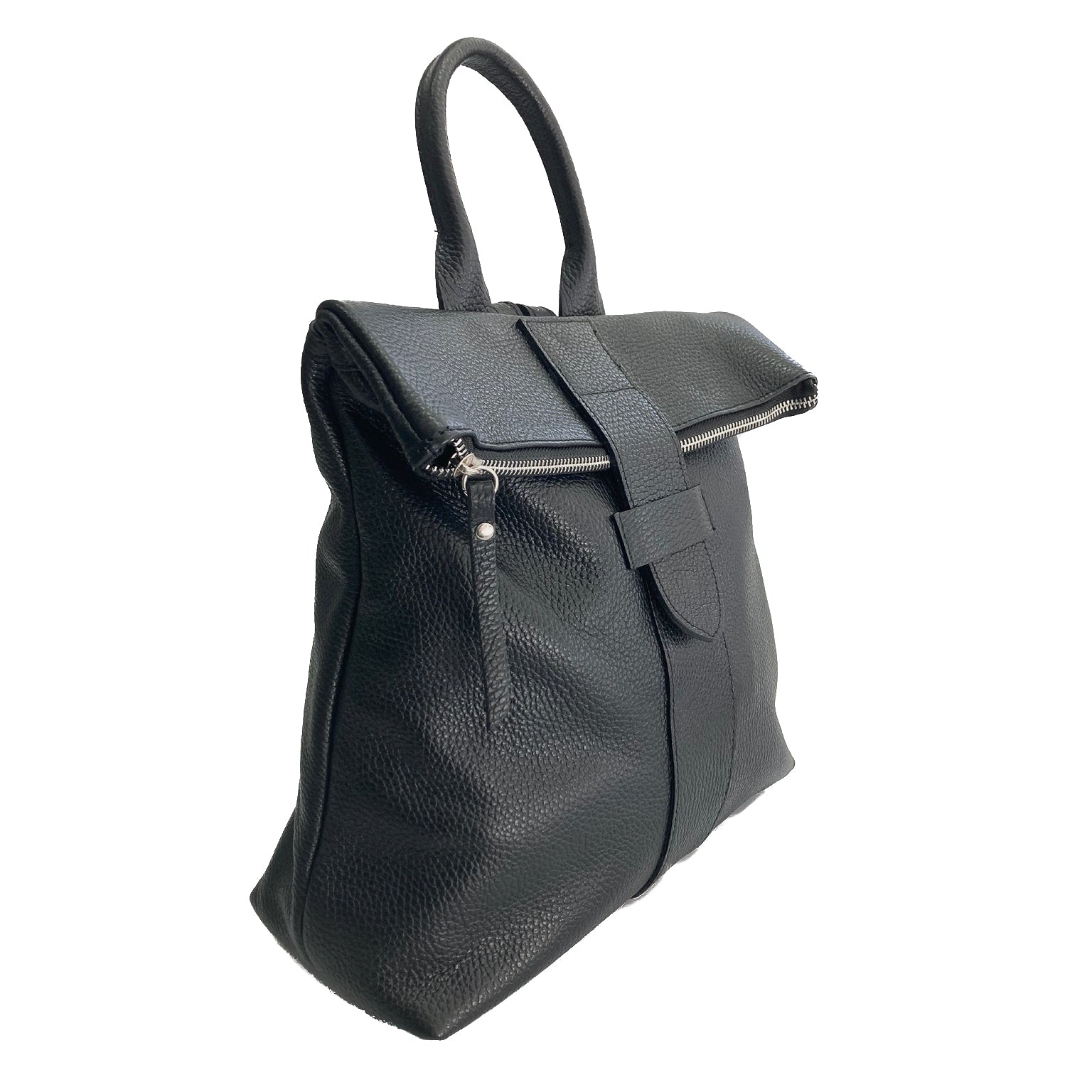 STOCCARDA-BAG-borse-zaino-vista-laterale-vitello-nero