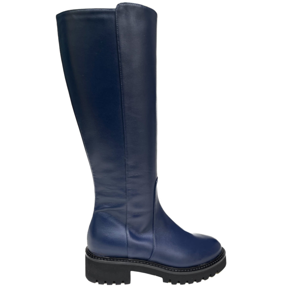 VANILLE-stivale-vista-laterale-singolo-vitello-blu-made-in-italy