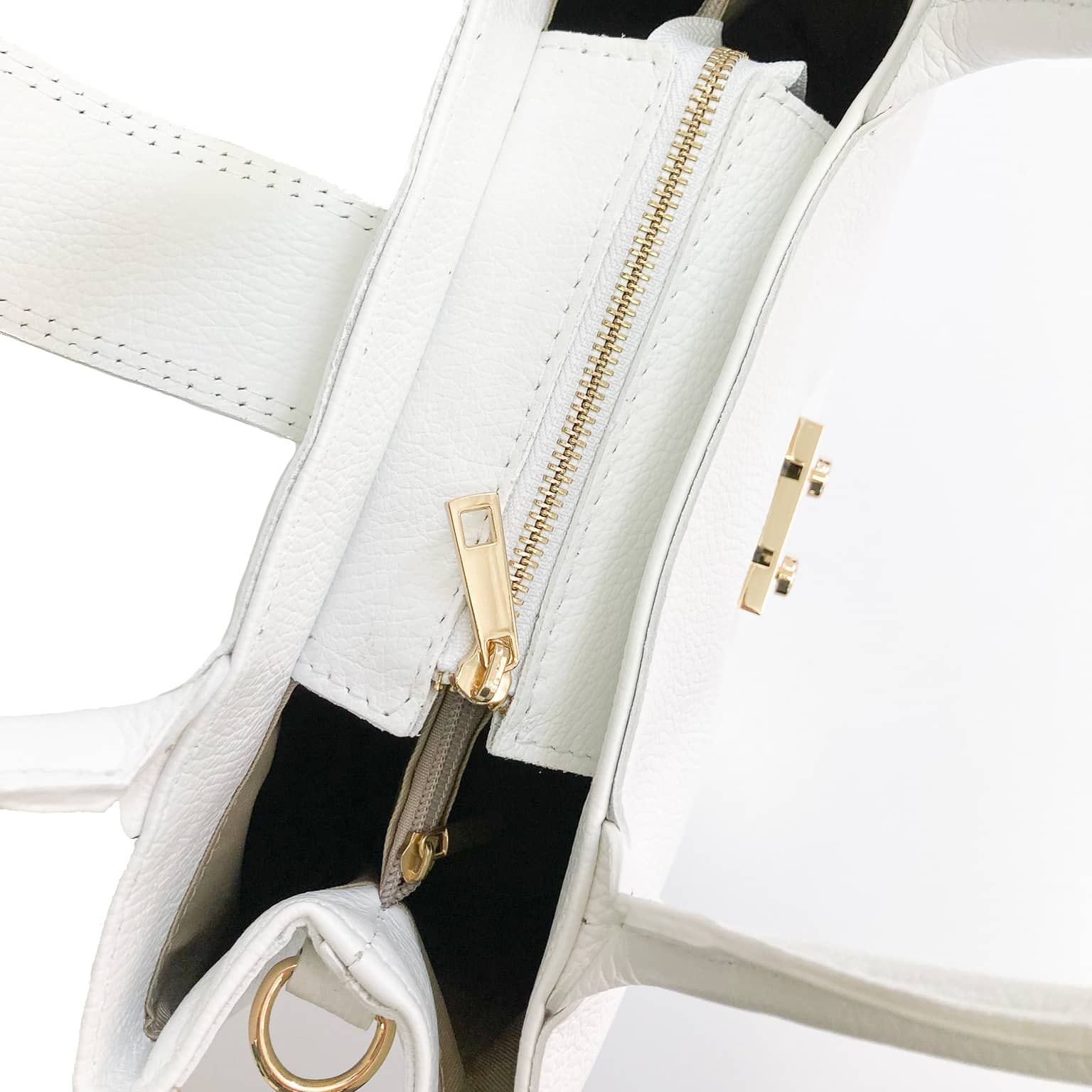 VERCELLI-BAG-borse-vista-sopra-zip-chiusa-vitello-bianco