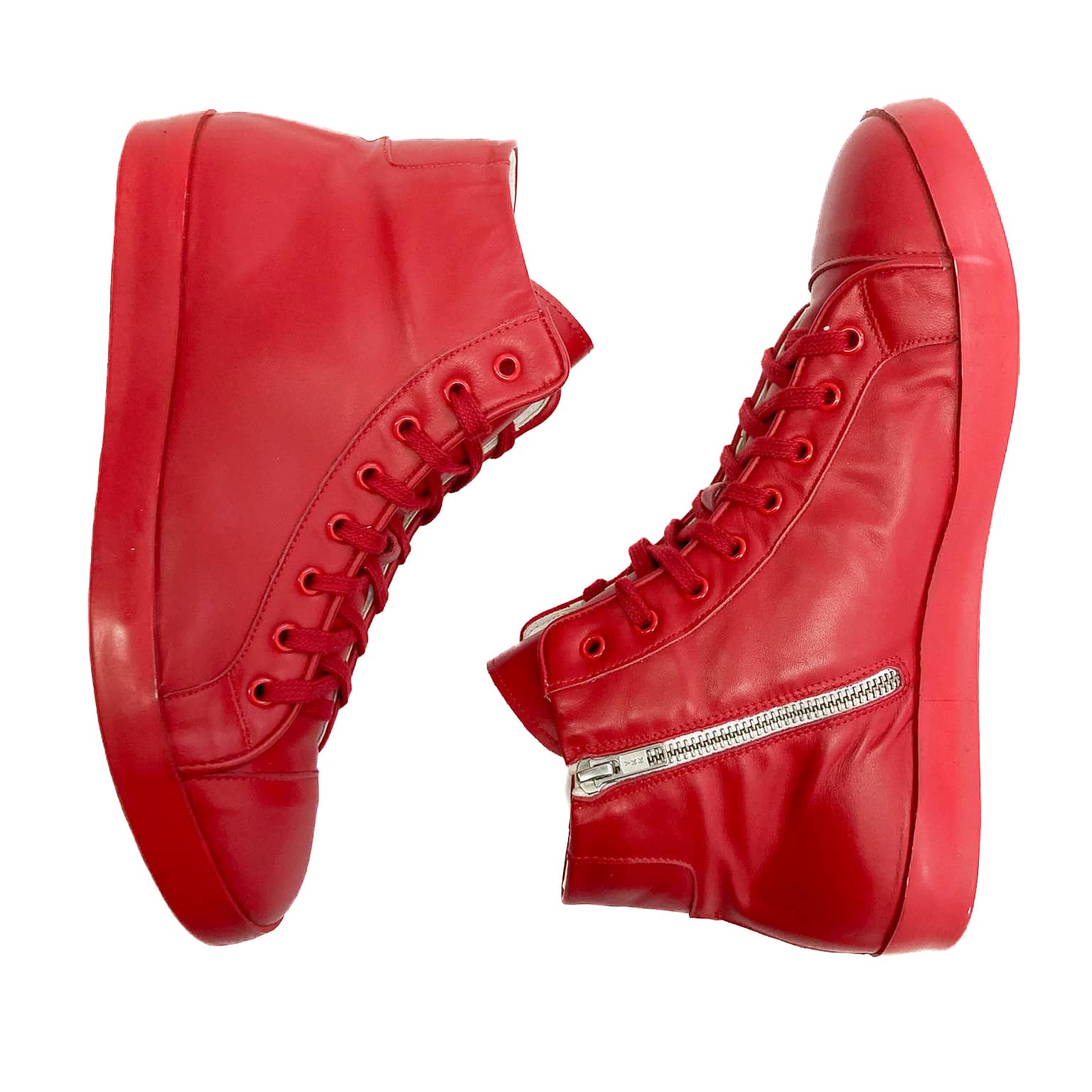 VIEIRISSIMA-sneaker-alla-caviglia-vista-laterale-sopra-paio-nappa-rossa