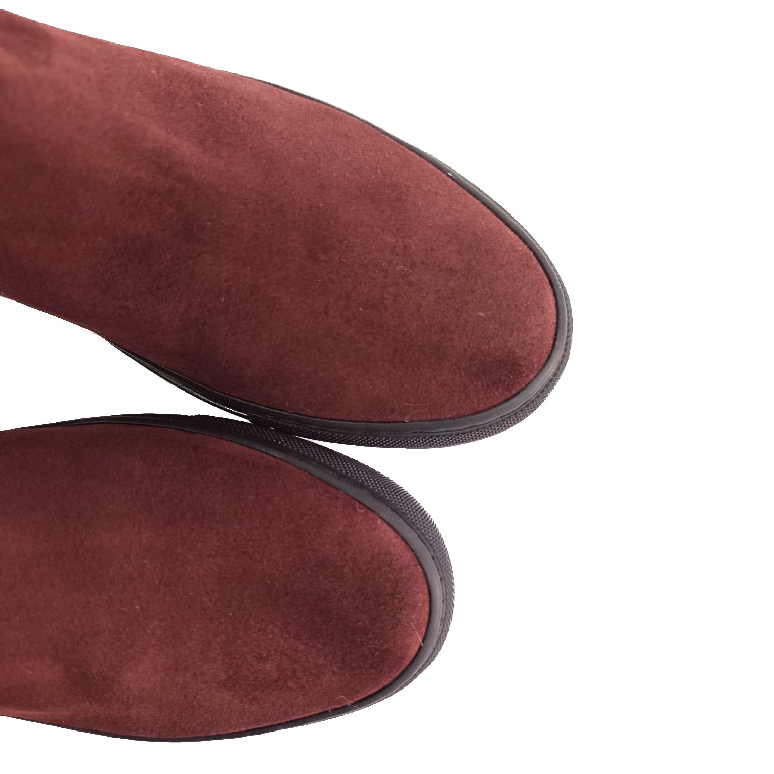 ANDERE-beatles-basso-vista-punta-vicino-camoscio-bordeaux