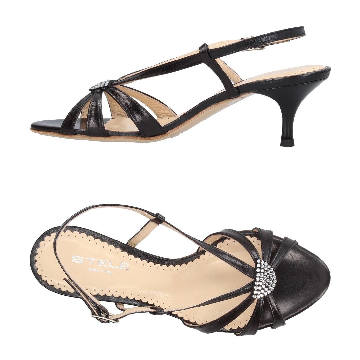 PAULETTE-sandali-vista-laterale-e-sopra-paio-capretto-nero-strass