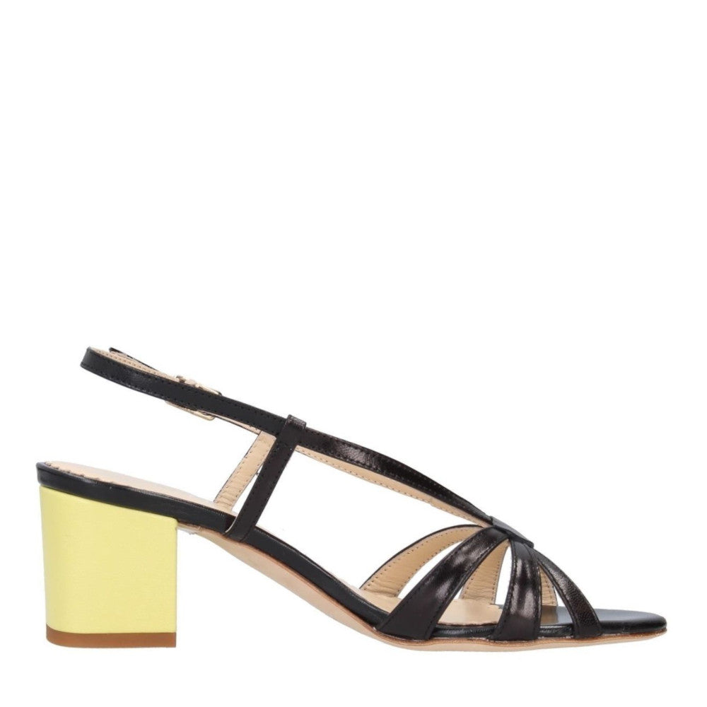 MARION-sandalo-vista-laterale-singola-capretto-nero-giallo