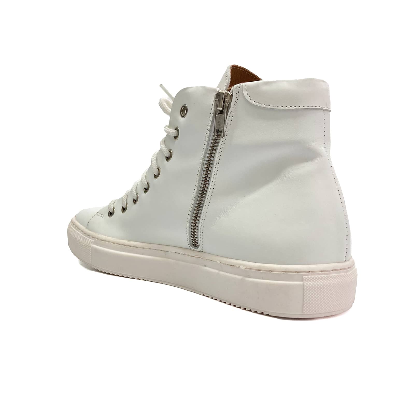 LOUISE-sneakers-alta-vista-zip-interna-tallone-singola-vitello-bianco