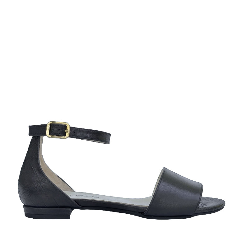 BENEDICTE-sandalo-vista-laterale-singolo-vitello-cocco-nero