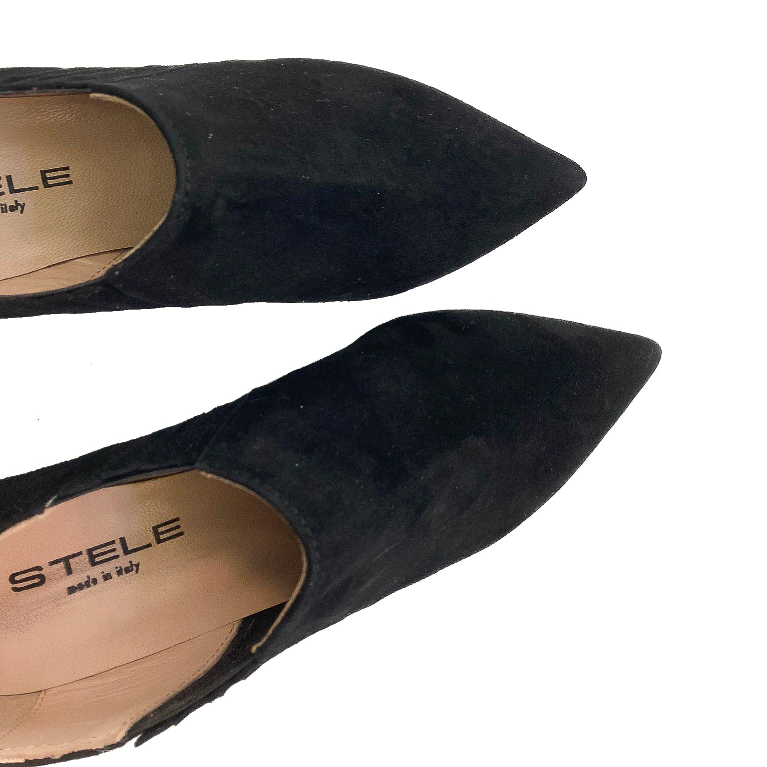 CLEMENTINA-stivaletto-giroforma-vista-punta-sopra-camoscio-nero