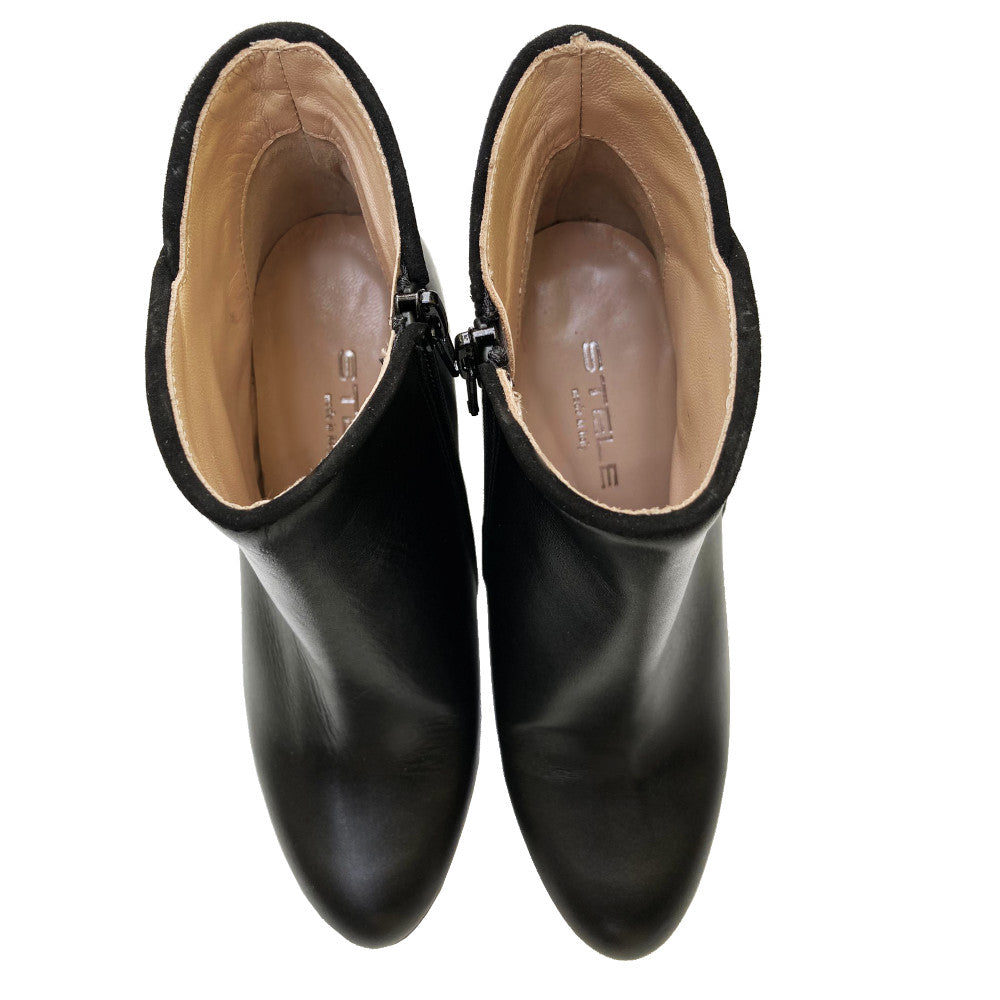  MARTINIQUE-tronchetto-stivaletto-vista-punta-sopra-paio-vitello-nero