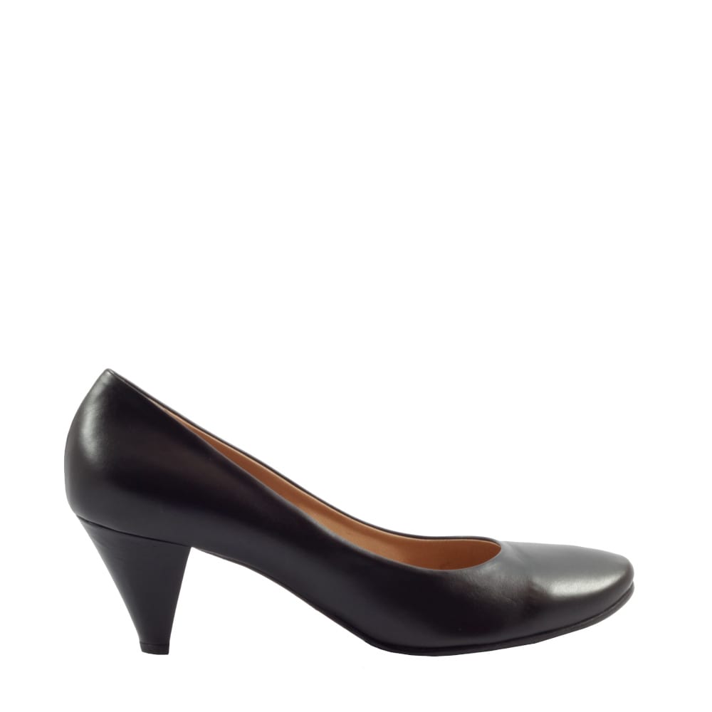 MASSINE-decollete-vista-laterale-singola-nappa-nera